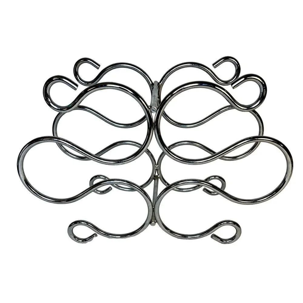 Mid Century Modern Chrome Wine Holder